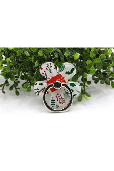 Tezcan Aksesuar Çiçek Tasarım Desenli Yüzük Popsocket ve Parmak Tutucu