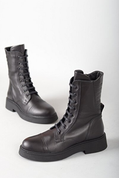 SEÇ KUNDURA SEÇ 20317 CIZME DE FEMEI DIN PIELE AUTENTICA NEGRE