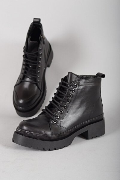 SEÇ KUNDURA 10458 ΓΥΝΑΙΚΕΙΕΣ ΜΠΟΤΕΣ ΜΕ ΧΟΝΤΡΗ ΣΟΛΑ ΑΠΟ ΓΝΗΣΙΟ ΔΕΡΜΑ ΜΑΥΡΟ