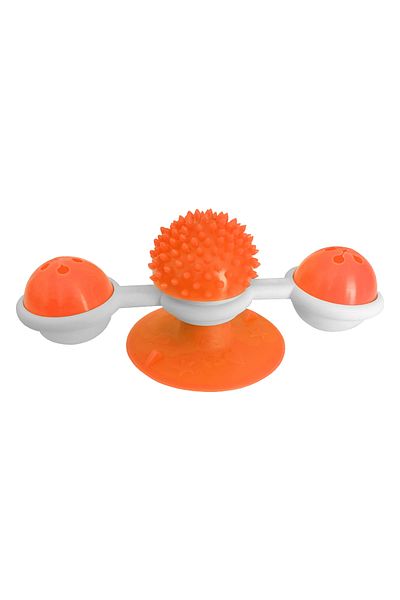 Wovna Spinning Cat Toy with Suction Cup Windmill Ball 8 Cm-18 cm Tcu