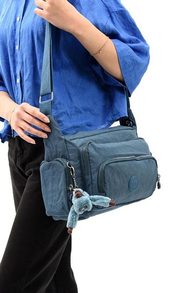 Baginn Țesătură Klinkir Geantă de umăr Poștaș pentru femei Curea încrucișată Țesătură hidrofugă cu buzunare multiple 30*20 Cm