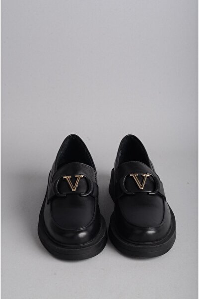 SEÇ KUNDURA Genuine Leather Black Masculine Shoes - Seq 560 Buckle