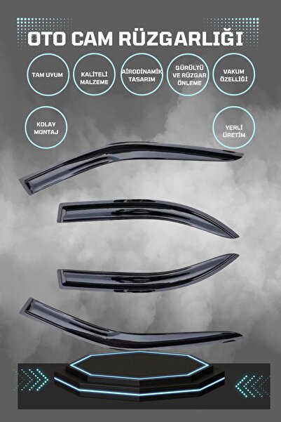 TROBUS Ford Fiesta 2006 Cam Rüzgarlığı 4lü Takım