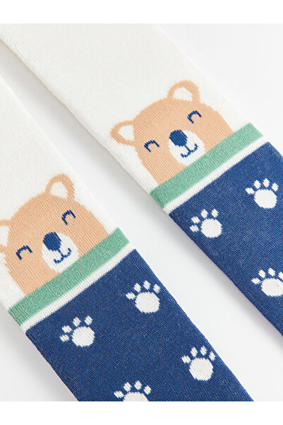 LC Waikiki LCW бебешки шарени чорапогащи за момче 2 пакета