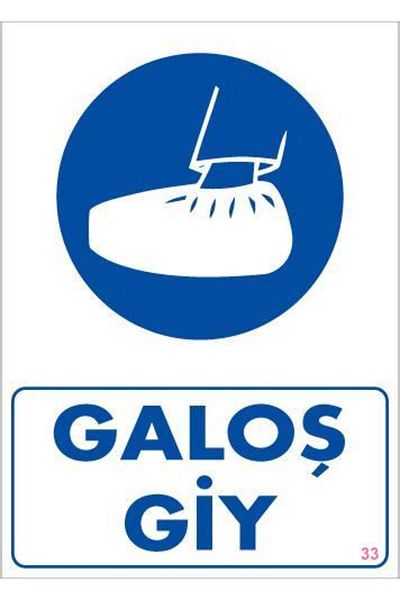 MarDyHome Gş Wear Warning Sign 25X35 Code:33