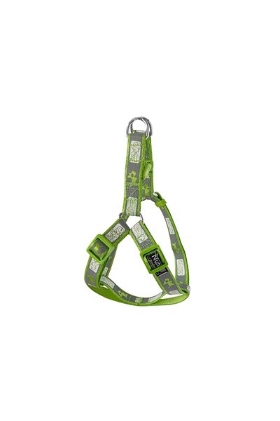 Wovna Dog Chest Collar Set Dog Patterned 120 Cm-34 Cm-47 cm Green