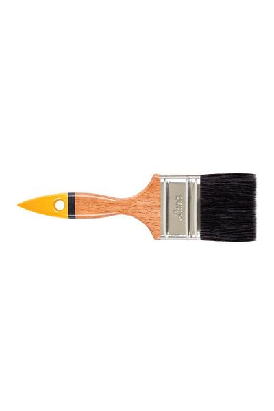Angoravi Luna Black Wooden Handle Oil Paint Brush No:3