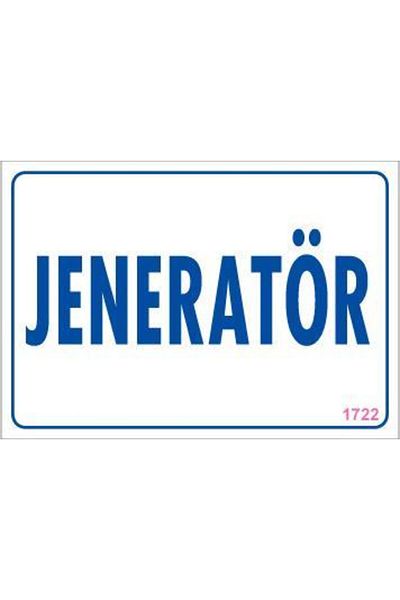 kapsulavm Generator Warning Sign 17.5x25 CODE:1722