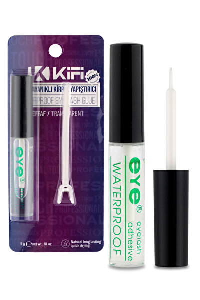 Kifi Fırçalı Şeffaf Takma Kirpik Yapıştırıcısı 5 Gr