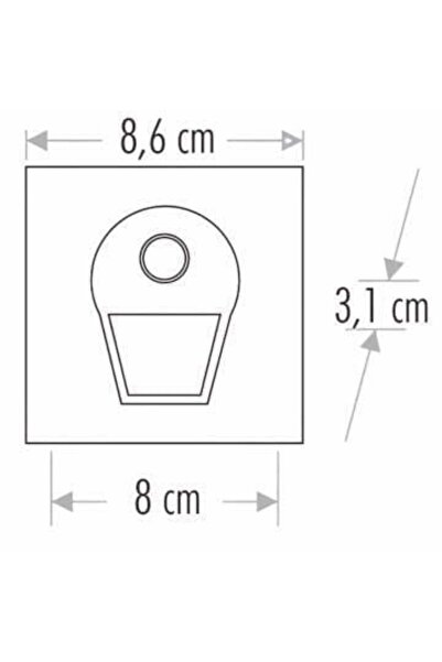 Cata CT-5170 1 WATT FÜME KASA SENSÖRLÜ KORİDÖR ARMATÜRÜ BEYAZ