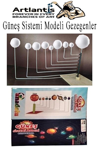 Artlantis Güneş Sistemi Modeli 1 Paket Gezegenler Sistemi Strafor Köpük Top Maket Deney Okullar İçin Öğretici