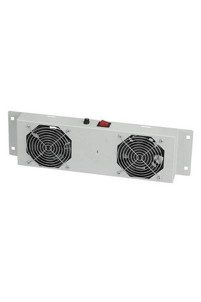 AGER White Wall Fan Module with 2 Thermostats - An-f2t-a-b1