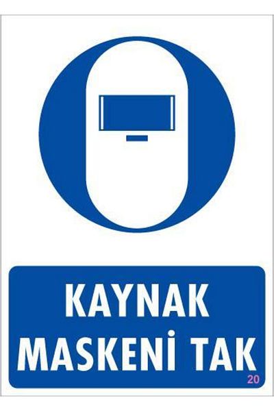 MarDyHome Welding Mask Warning Sign 25X35 Code:20