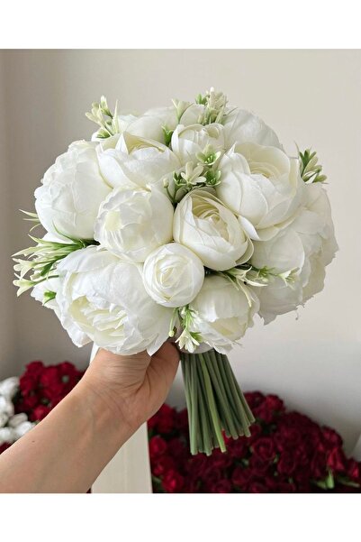 linabukett Gelin Çiçeği Şakayık Buketi Ve Yaka Çiçeği