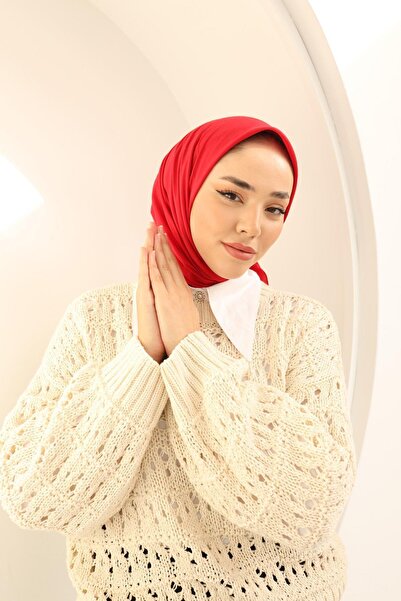 Silk Home Κόκκινο μονόχρωμο κασκόλ Aerobin 36808