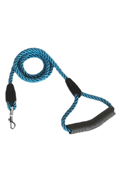 K&A Triple Wrap Dog Walking Rope 1 cm-120 cm Blue
