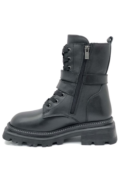 Hammer Jack 102-24665-Z Yellen Deri Uzun Postal Unisex Bot SİYAH
