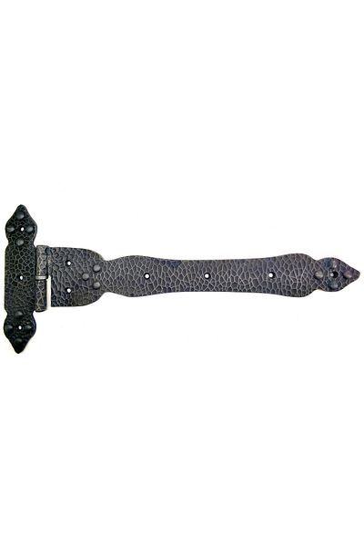 VİCEM Antique Style Decorative Brass Tailed Faceted Forged Hinge - Battal, Oxid