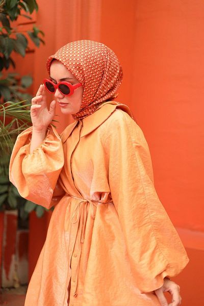 Silk Home Μεταξωτό Φουλάρι Tivil - 11438-26 Coral