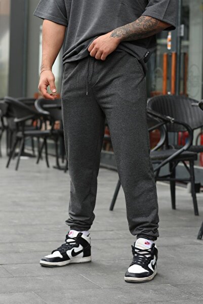 UYN SPORT Φόρμα Unisex από χτενισμένο βαμβάκι ανθρακί χρώματος