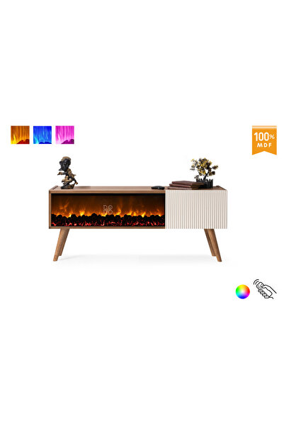 Dodo İç Mimarlık & Mobilya MINI VENICE RENK MODLU ŞÖMİNELİ TV ÜNİTESİ 130 CM