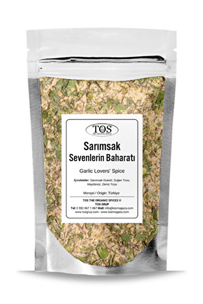 TOS The Organic Spices Sarımsak Sevenlerin Baharatı 100 gr Garlic Lovers' Spi...