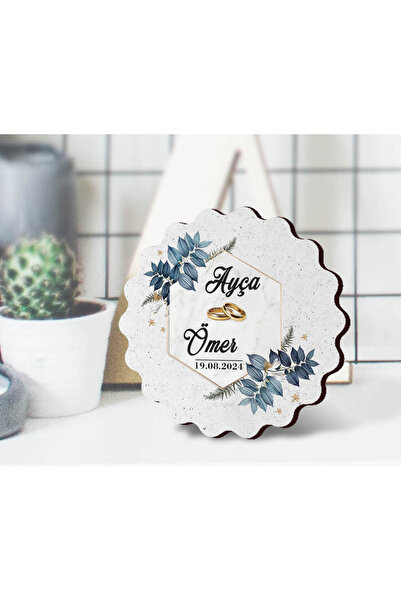 Tasarım Şeker 50 Adet Nikah Hatırası, Düğün Hatırası, Nişan Hatırası Magnet -...