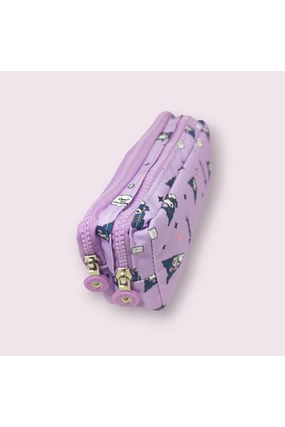 SANRIO Kuromi, Cinnamoroll, Mymelody Double Compartment Zippered Pencil Bag