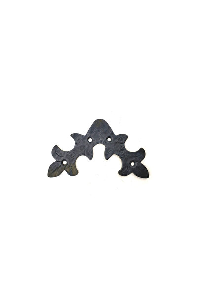 Skygo Antique Style Decorative Brass Leaf Miter - 100X110 Mm, Oxide