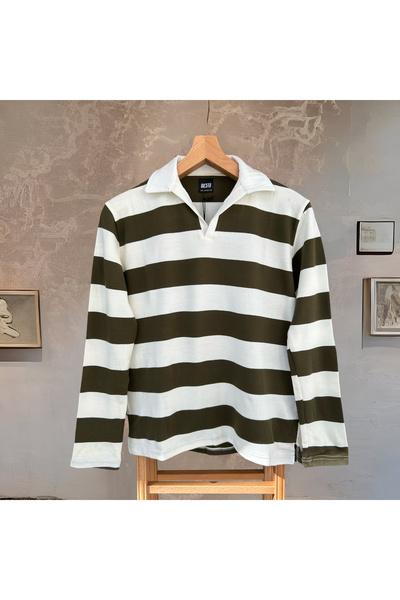 Hazhers Ανδρικό ριγέ φούτερ Oversize