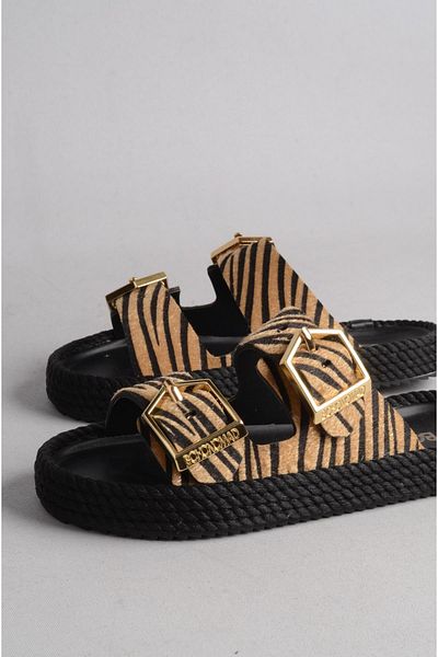 Bohonomad Papuci Sydney pentru femei Zebra