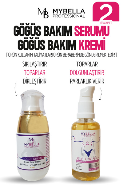 MY Bella Kozmetik My Bella Göğüs Büyütmeye Yardımcı Bakım Serumu- My Bella Gö...