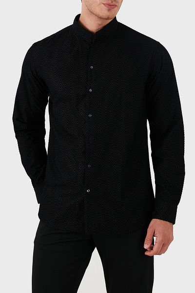 Armani black shirt cheap