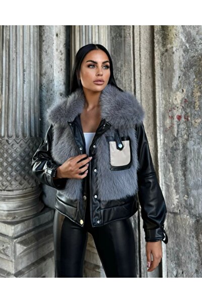 ASEDE Ειδικής σχεδίασης Εισαγόμενο Δερμάτινο Παλτό Lolita Garnish Piece Λεπτο...