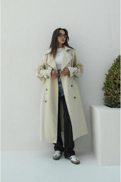 Havoş Trenci cu curea Jensen de culoarea pietrei