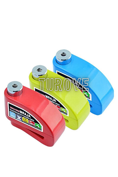 TUROVE 110DB Alarmlı Yüksek Sesli Motor Disk Kilidi Motorsiklet Disk Kilidi A...
