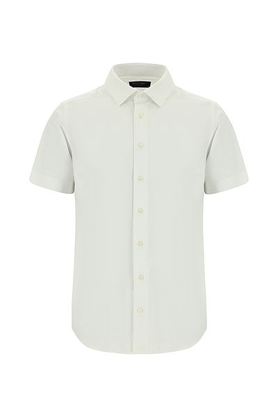 Kiğılı Short Sleeve Slim Fit Slim Fit Cotton Shirt