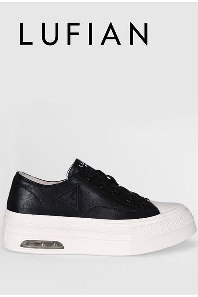 Kocamanlar Ayakkabı Lufian121230022 - Perla Black Unisex Short Converse Sneaker