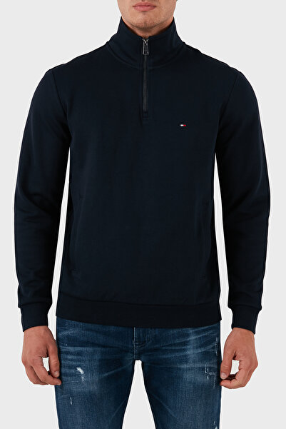 Tommy Hilfiger Pamuklu Regular Fit Yarım Fermuarlı Dik Yaka Sweat Erkek SWEAT MW0MW36510 DW5