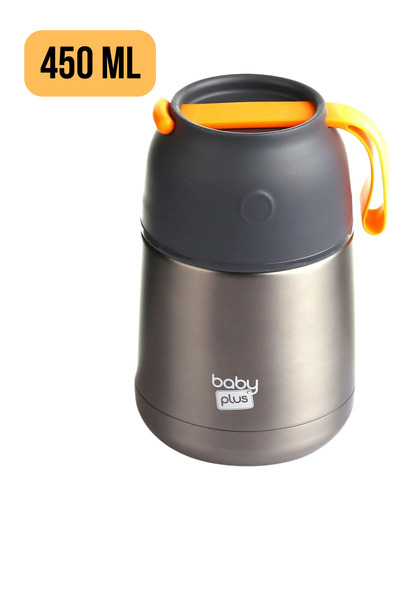 Baby Plus 450 ml Vacuum Double Sided Baby and Food Storage Thermos - Steel Flask