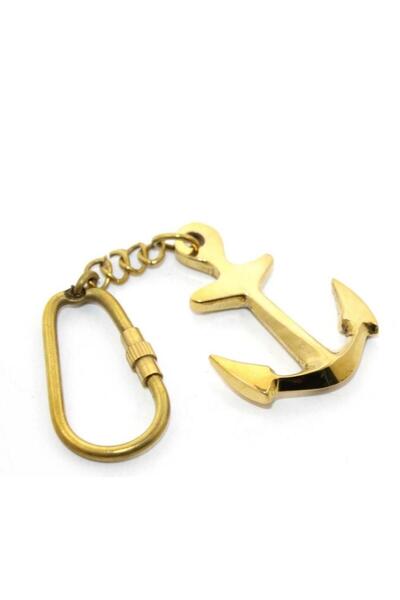 Generic Brand Brass Anchor Keychain
