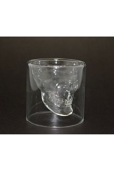 Bare & Bold Skull Drinking Glass Alk217