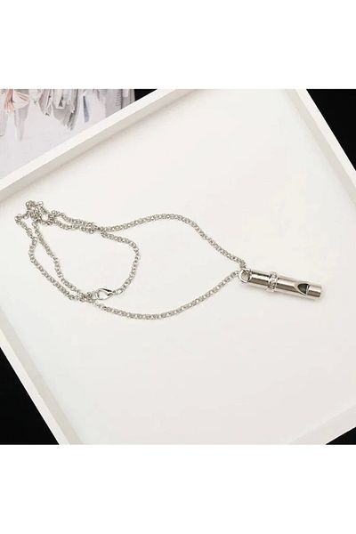 YNT İthalat Earthquake Whistle Steel Pendant