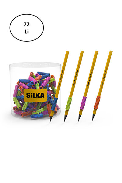 CNKY05 Silka Art.35S Glitter Spiral Pen Holder 72 Pieces
