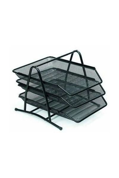Rubenis Wire 3-Piece Document Shelf Black