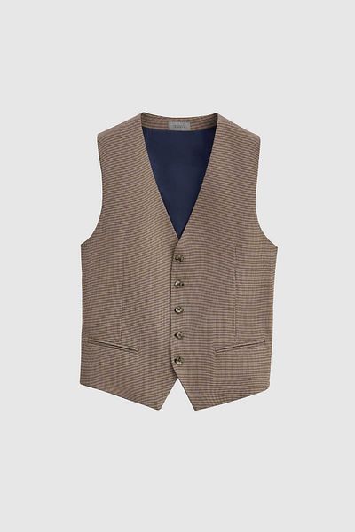 Twn Navy BlueSlimFit ViscoseMonoCollar Suit - Dobby Combination