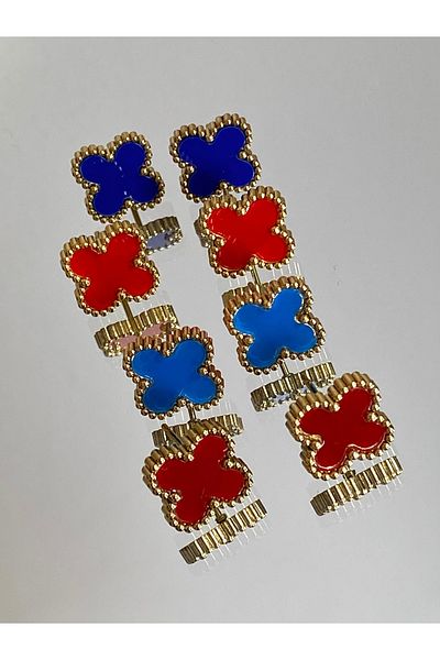 kems jewels Steel Clover Earrings