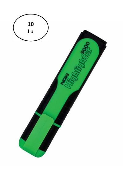 Noki 9000Y Green Highlighter 10Pcs