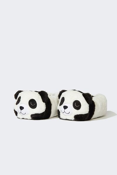 DeFacto Women's Panda Themed Plush Slippers C8509Ax24Au