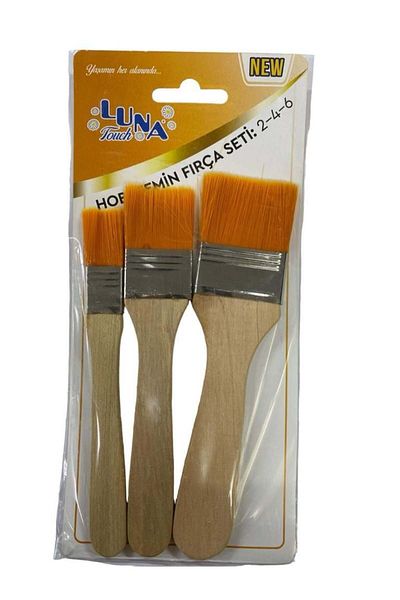 RUBY BOUTİQUE Luna Floor Brush Set 2-4-6 No 3 Pieces